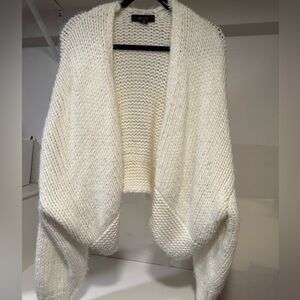 Forever 21 Cream Knit Women's Poncho